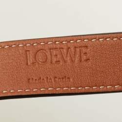 Pre Owned Loewe Beach Basket Beige/Tan Leather and Raffia Tote