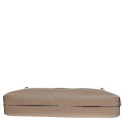 مملوكة مسبقًا حقيبة كتف لويفي ميسي جلد بني/بيج صغيرة