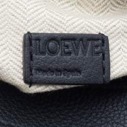 Loewe Black Leather Mini Puzzle Top Handle Bag