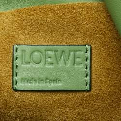 مملوكة مسبقًا Loewe Green Leather Flamenco Shoulder Bag