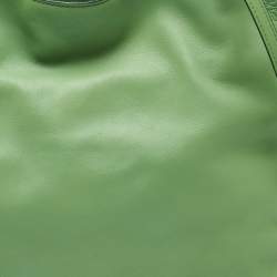 مملوكة مسبقًا Loewe Green Leather Flamenco Shoulder Bag