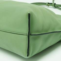 مملوكة مسبقًا Loewe Green Leather Flamenco Shoulder Bag