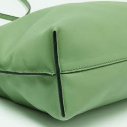 مملوكة مسبقًا Loewe Green Leather Flamenco Shoulder Bag
