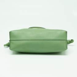 مملوكة مسبقًا Loewe Green Leather Flamenco Shoulder Bag