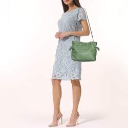 مملوكة مسبقًا Loewe Green Leather Flamenco Shoulder Bag