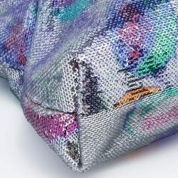 Loewe Multicolor Sequins And Leather Paula's Ibiza Flamenco Clutch