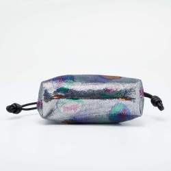 Loewe Multicolor Sequins And Leather Paula's Ibiza Flamenco Clutch