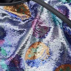 Loewe Multicolor Sequins And Leather Paula's Ibiza Flamenco Clutch
