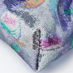 Loewe Multicolor Sequins And Leather Paula's Ibiza Flamenco Clutch