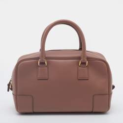 Pre Owned Loewe Old Rose Leather Amazona 23 Satchel