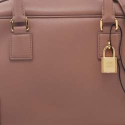 Pre Owned Loewe Old Rose Leather Amazona 23 Satchel