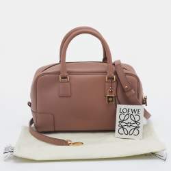 Pre Owned Loewe Old Rose Leather Amazona 23 Satchel