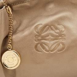 Loewe Metallic Gold Leather Aire Hobo