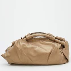 Loewe Metallic Gold Leather Aire Hobo