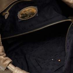 Loewe Metallic Gold Leather Aire Hobo
