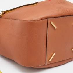 Pre Owned Loewe Brown/Blue Leather Medium Stars Hammock Shoulder Bag