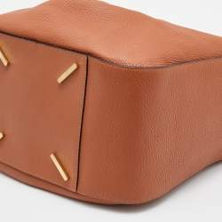 Pre Owned Loewe Brown/Blue Leather Medium Stars Hammock Shoulder Bag