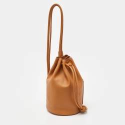 Loewe Tan Leather Small Sailor Drawstring Bag
