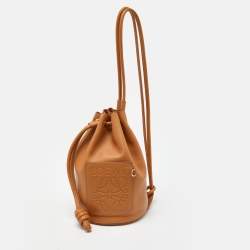 Loewe Tan Leather Small Sailor Drawstring Bag
