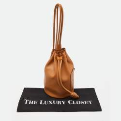 Loewe Tan Leather Small Sailor Drawstring Bag