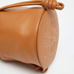 Loewe Tan Leather Small Sailor Drawstring Bag