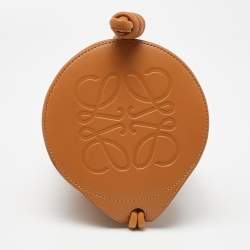 Loewe Tan Leather Small Sailor Drawstring Bag