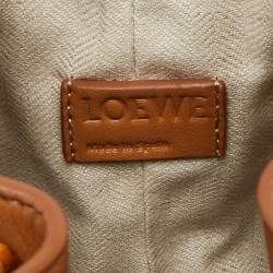 Loewe Tan Leather Small Sailor Drawstring Bag