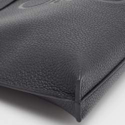 Pre Owned Loewe Black Leather Anagram T Pouch
