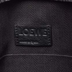 Pre Owned Loewe Black Leather Anagram T Pouch