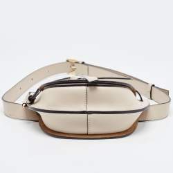 Pre Owned Loewe Grey Leather Mini Gate Belt Bag