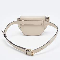 Pre Owned Loewe Grey Leather Mini Gate Belt Bag