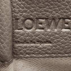 Loewe Olive Green Leather Mini Hammock Drawstring Bag