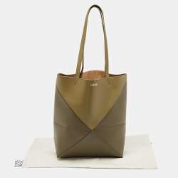 Pre Owned حقيبة يد توتس لويفي جلد أخضر متوسطة 