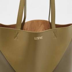 Pre Owned حقيبة يد توتس لويفي جلد أخضر متوسطة 