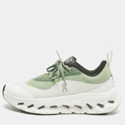 Pre Owned Loewe x On Green/White Fabric Cloudtilt 2 Sneakers Size 39