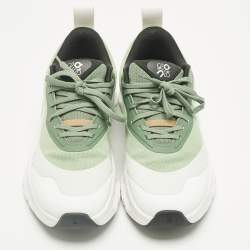 Pre Owned Loewe x On Green/White Fabric Cloudtilt 2 Sneakers Size 39