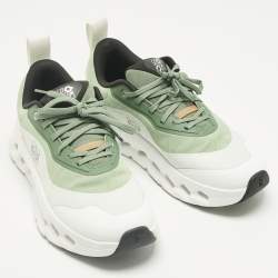 Pre Owned Loewe x On Green/White Fabric Cloudtilt 2 Sneakers Size 39