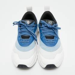 Pre Owned Loewe x On Blue/White Fabric Cloudtilt 2 Sneakers Size 39