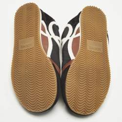 مملوكة مسبقًا Loewe Tricolor Leather and Nylon paneled Lace Up Sneakers Size 36