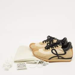 مملوكة مسبقًا حذاء رياضي لووي سويدي وجلد بني قصير مقاس 39