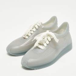 Pre Owned Loewe Flow Runner Size 38 Transparent Rubber Lace Up Sneakers