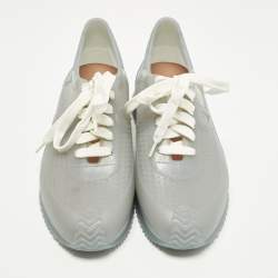 Pre Owned Loewe Flow Runner Size 38 Transparent Rubber Lace Up Sneakers