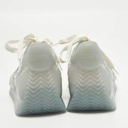 Pre Owned Loewe Flow Runner Size 38 Transparent Rubber Lace Up Sneakers