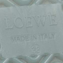 Pre Owned Loewe Flow Runner Size 38 Transparent Rubber Lace Up Sneakers