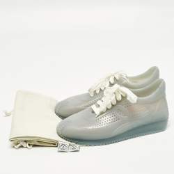 Pre Owned Loewe Flow Runner Size 38 Transparent Rubber Lace Up Sneakers