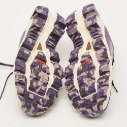 Pre Owned حذاء رياضي لووي اكس اون Cloudventure قماش بلونين بأربطة مقاس 39