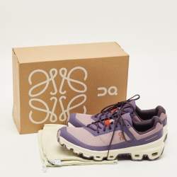 Pre Owned حذاء رياضي لووي اكس اون Cloudventure قماش بلونين بأربطة مقاس 39