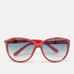 Pre Owned Loewe Multicolor Gradient SLW810 Cat Eye Sunglasses