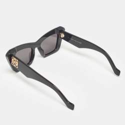 Pre Owned Loewe Black LW400361 Anagram Cat Eye Sunglasses
