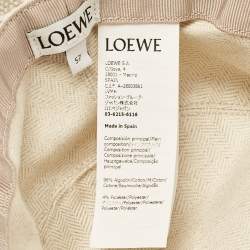 Pre Owned Loewe  Beige Anagram Jacquard Bucket Hat